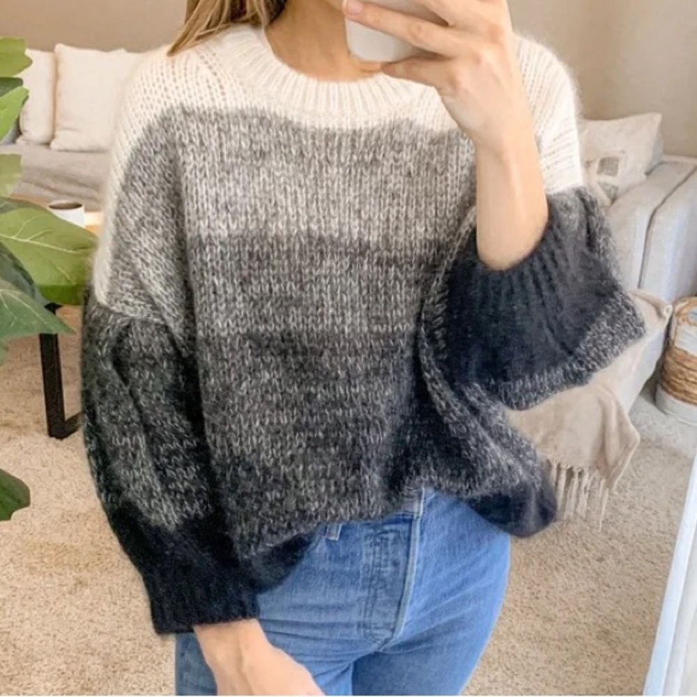 Caroline Constas Ombré Mohair Blend Sweater S